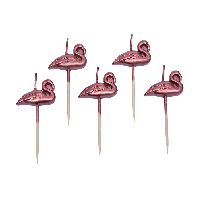 Taartkaarsjes Flamingo**