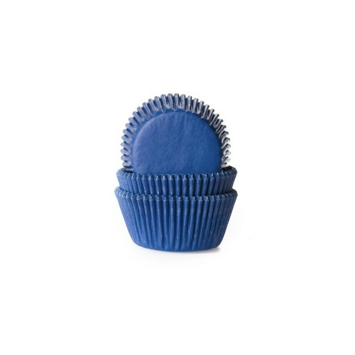 Cupcake Cups HoM Donker Blauw 50x33mm. 50st.