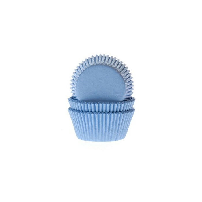Cupcake Cups HoM Licht Blauw 50x33mm. 50 st.