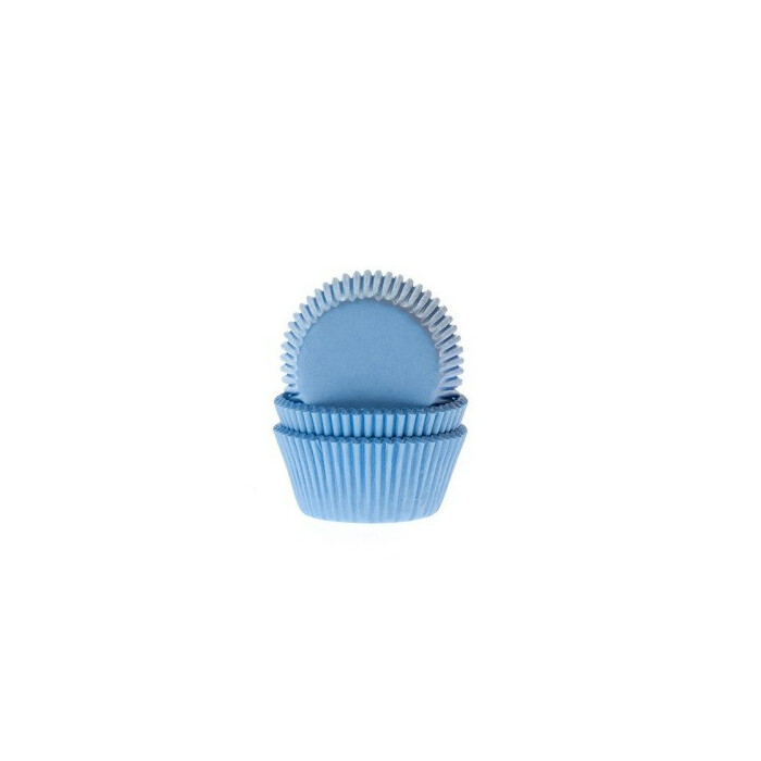 Cupcake Cups HoM MINI Licht Blauw 35x23mm. 60 st.