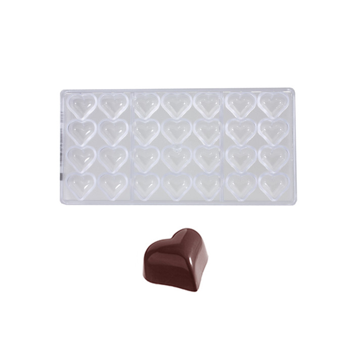 Bonbonvorm Chocolate World Hartje klein (28x) 31x27x17 mm