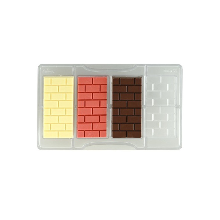 Chocolademal Baksteen Tablet (4x) 8,5x4,2 cm