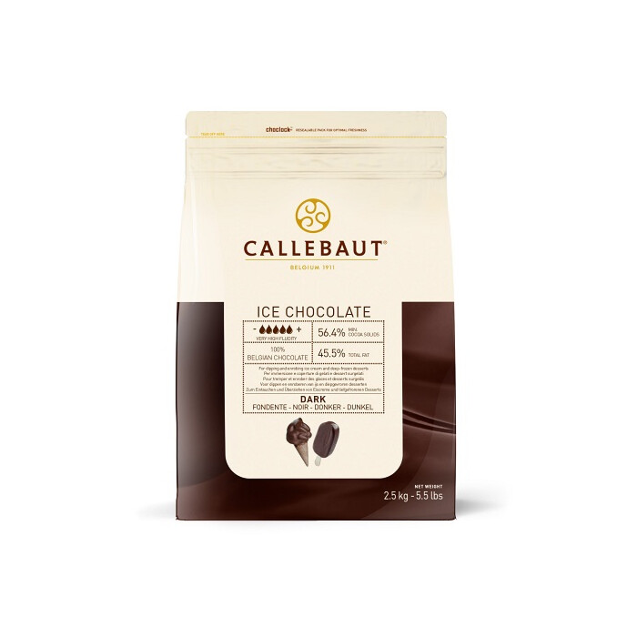 Callebaut Chocolade IJs Coating Puur 2,5 kg