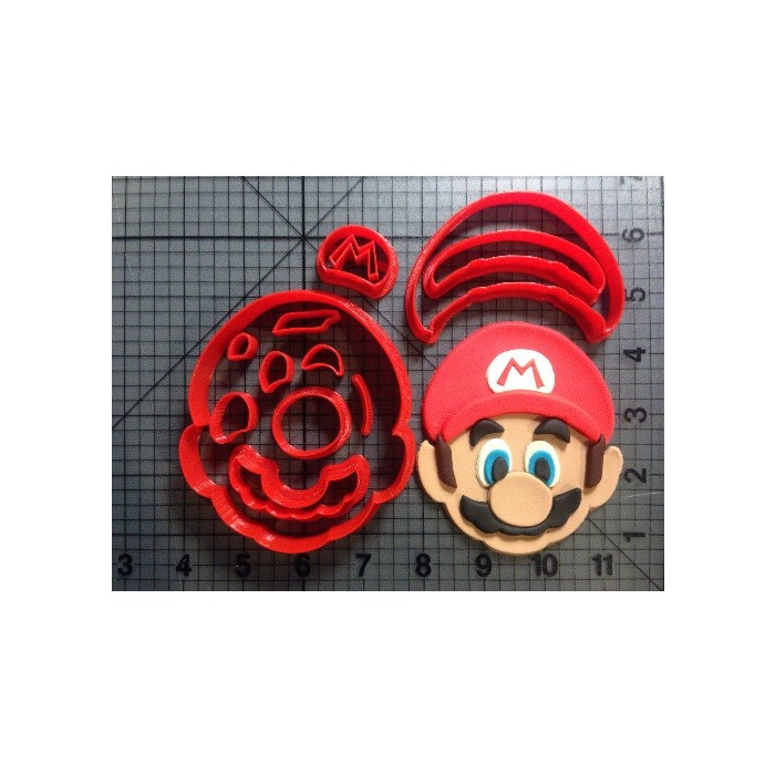 Koekjes uitsteker Super Mario 50mm 12-delig