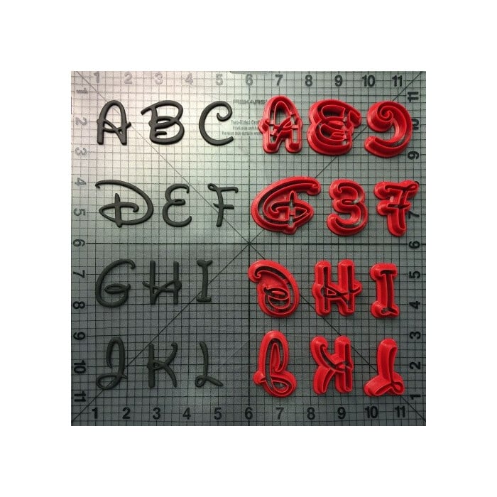 Koekjes uitsteker Disney Alfabet hoofdletters 45mm