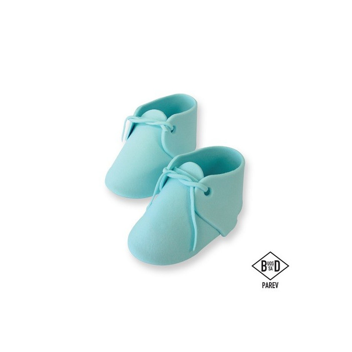 PME Suikerdecoratie Baby schoen Blauw 2 st. 11x5cm
