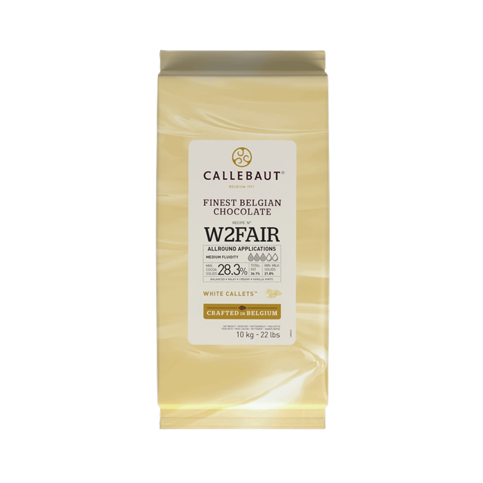 Callebaut Chocolade Callets Fairtrade Wit (W2) 10 kg