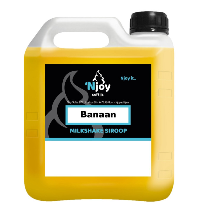 Njoy Milkshake Siroop Banaan (2 liter)