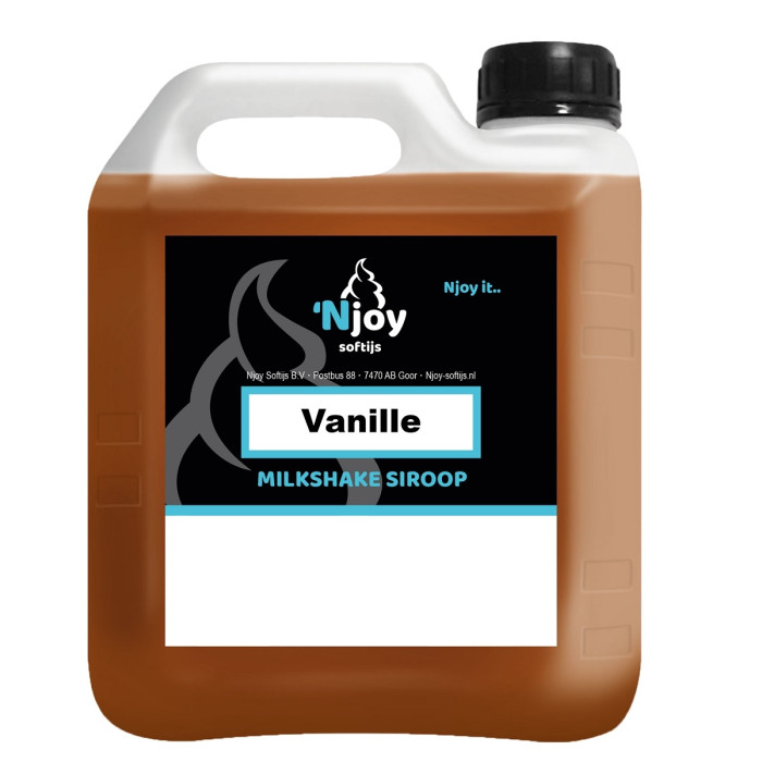 Njoy Milkshake Siroop Vanille (2 liter)