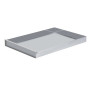 Bakplaat aluminium 3 randen (90º) - 58x40x5cm + Voorzetstuk