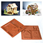 Silikomart Chocolade Vormset Koekhuisje 180x115 h160mm set/2