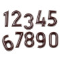 Chocolademal Chocolate World Cijfers (30x) 40x25x8 mm**