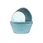 Cupcake Cups HoM MINI Folie Baby Blauw 33x20mm. 36st.