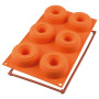 Silikomart Siliconen Bakvorm Donuts (6x) Ø7,5x2,8cm