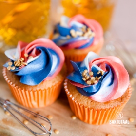 Koningsdag cupcakes recept