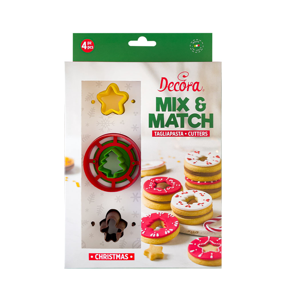 Koekjes Uitsteker Set Kerst Mix & Match 4-delig