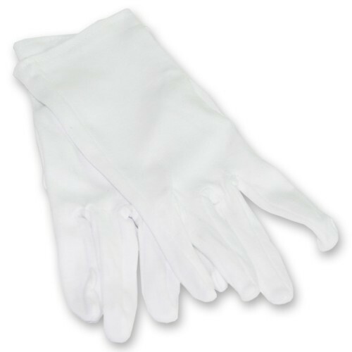 Bonbon Handschoenen wit Katoen, 12 paar