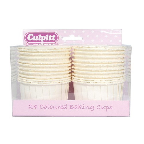 Culpitt Cupcake Cups Wit/Ivoor 60mm 24st.