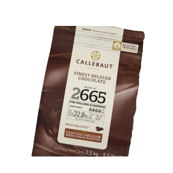 Callebaut Chocolade Callets Melk Hoge Vloeibaarheid 2,5kg