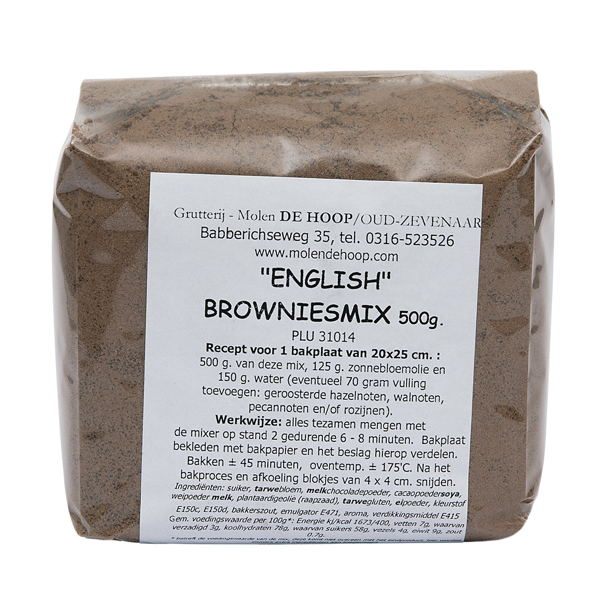 Molen de Hoop English Brownie mix 500gr