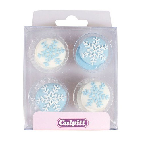 Culpitt Suikerdecoratie Sneeuwvlok, 12 stuks (Frozen)