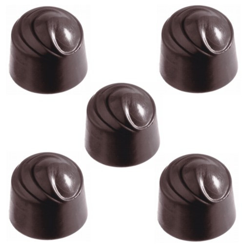 Bonbonvorm Chocolate World Rond Swirl (40x) Ø28 mm