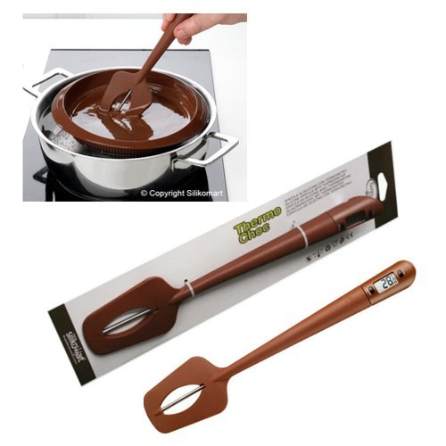 Silikomart Chocolade Spatel / Thermometer 32cm