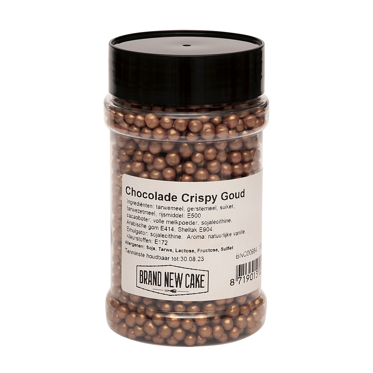 BrandNewCake Chocolade Crispy Parels Goud-Brons 190g