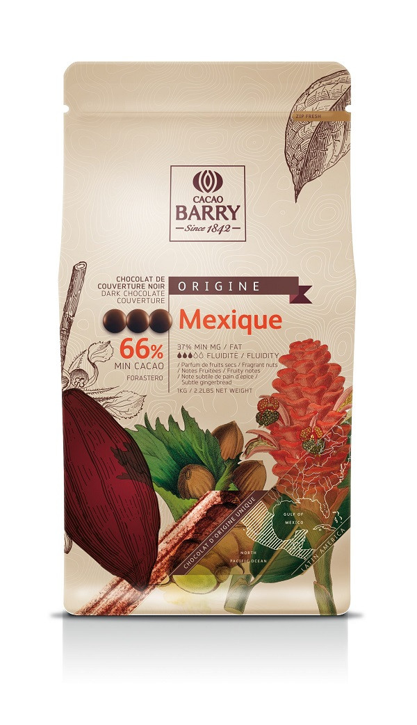 Callebaut Chocolade Callets Puur Mexico (66%) 1kg