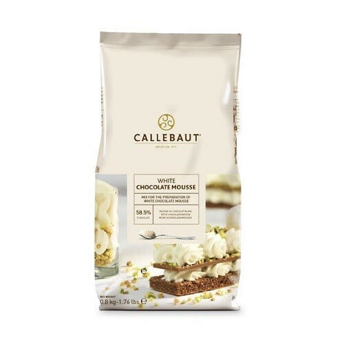 Callebaut Chocolade Mousse poeder, Wit 800 gram