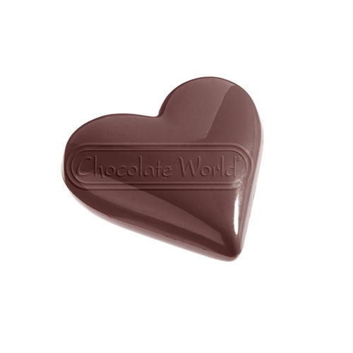 Chocolade Holvorm Chocolate World Hart (5x) 80x69x16 mm