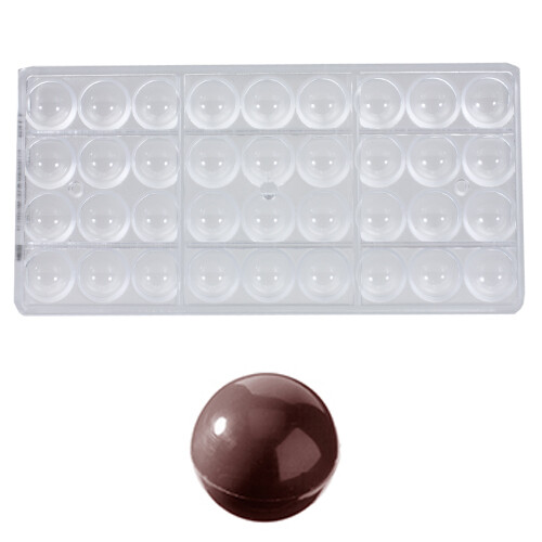 Bonbonvorm Chocolate World Bol (36x) Ø25mm