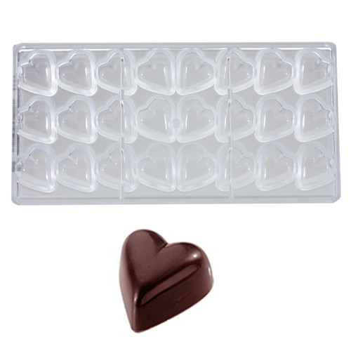 Bonbonvorm Chocolate World Hart (24x) 33x31x15 mm