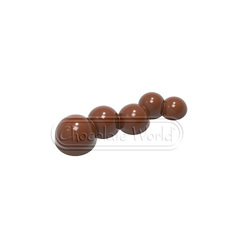 Chocolademal Chocolate World Bolletjesreep (7x) 100x30mm**