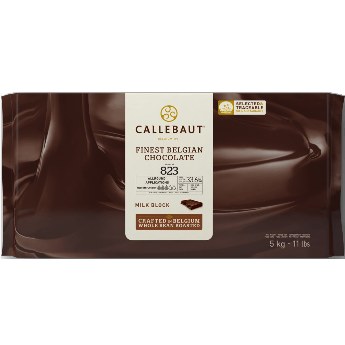Callebaut Chocoladeblok Melk (823) 5kg