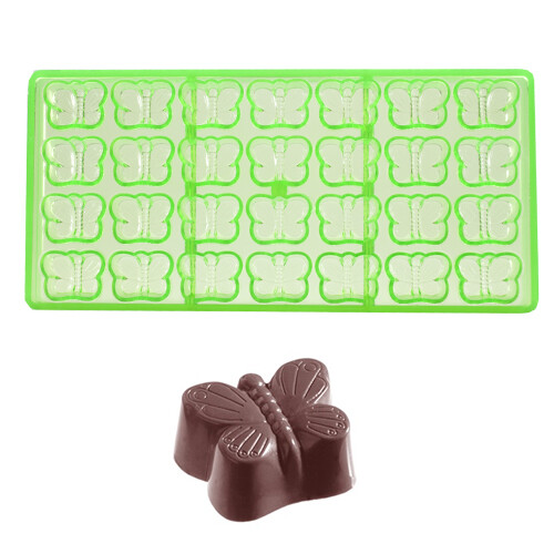 Bonbonvorm Chocolate World GL Vlinder klein (28x) 32x24x13mm