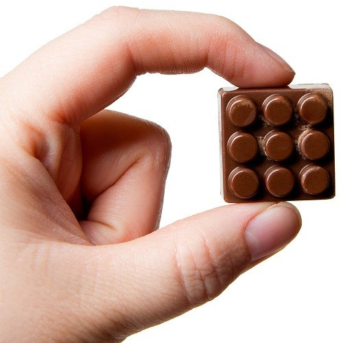 Chocolademal Chocolate World Blokje (24x) 2,7x2,7x1,2 cm