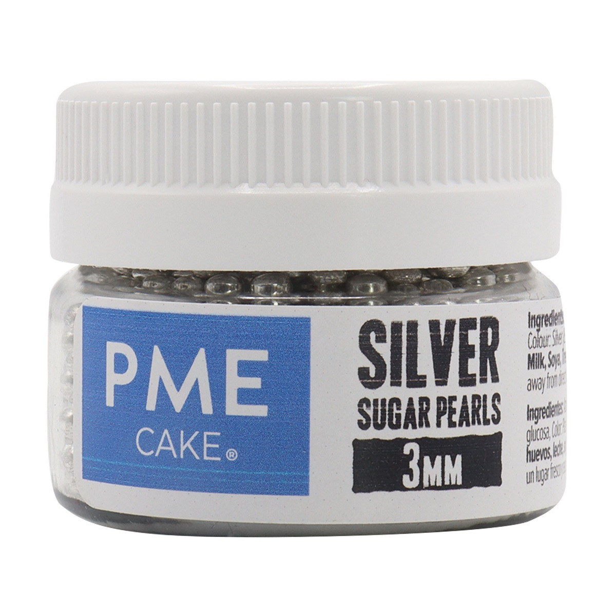 PME Suikerparels Zilver 6mm 25 gram