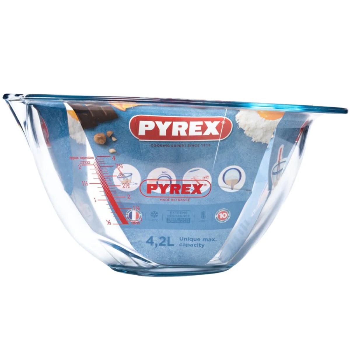 Pyrex Beslagkom Glas Expert 4L (29x28x15cm)