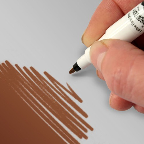 RD Stift eetbare inkt dubbelzijdig Chocoladebruin