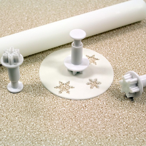 PME Plunger Cutter Mini Sneeuwvlok/IJskristal (Frozen) set/3