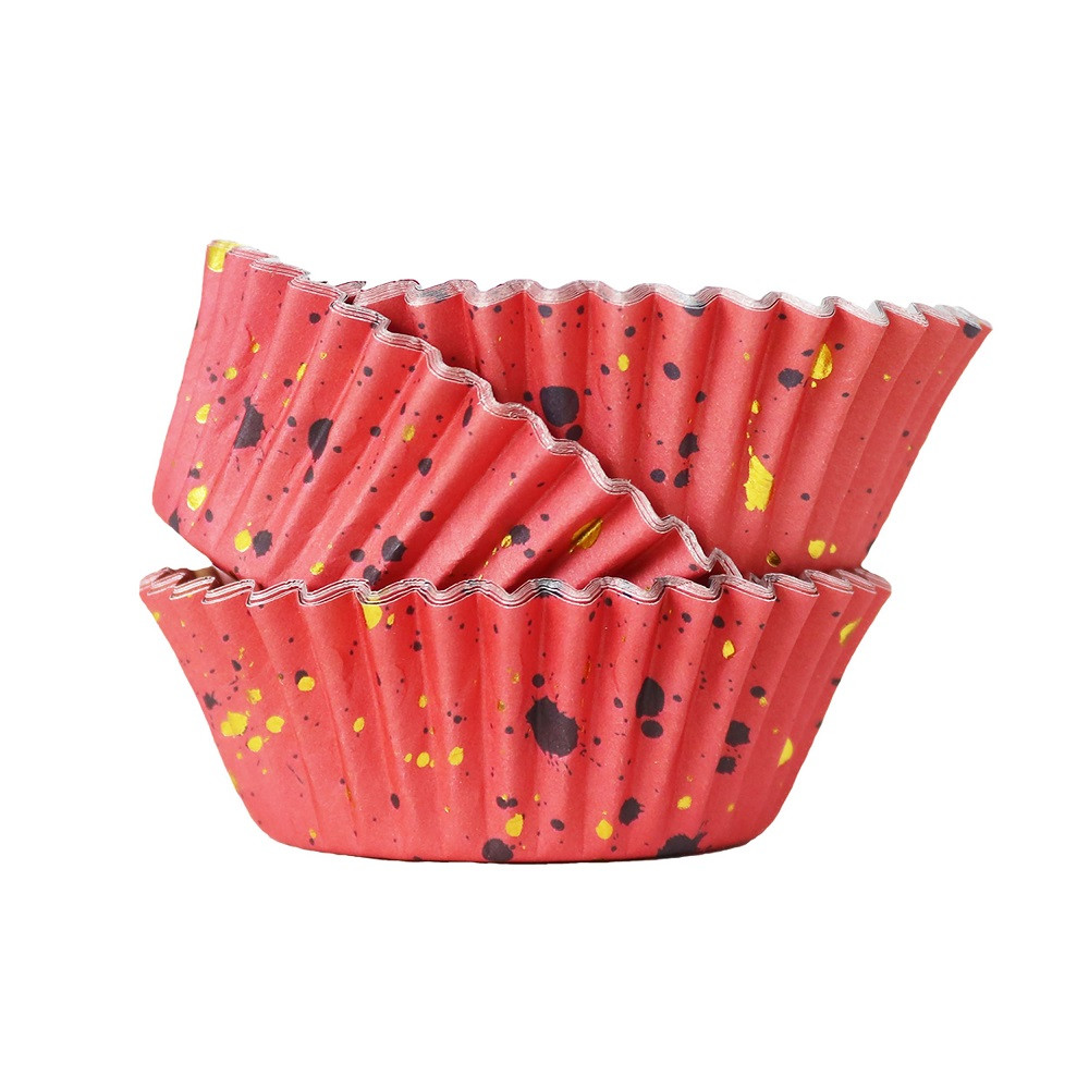Cupcake Cups PME Roze met Goud 30 stuks**