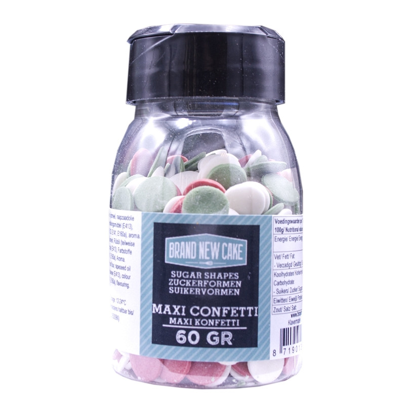 BrandNewCake Confetti Maxi X-Mas Rood/Groen/Wit 60gr.