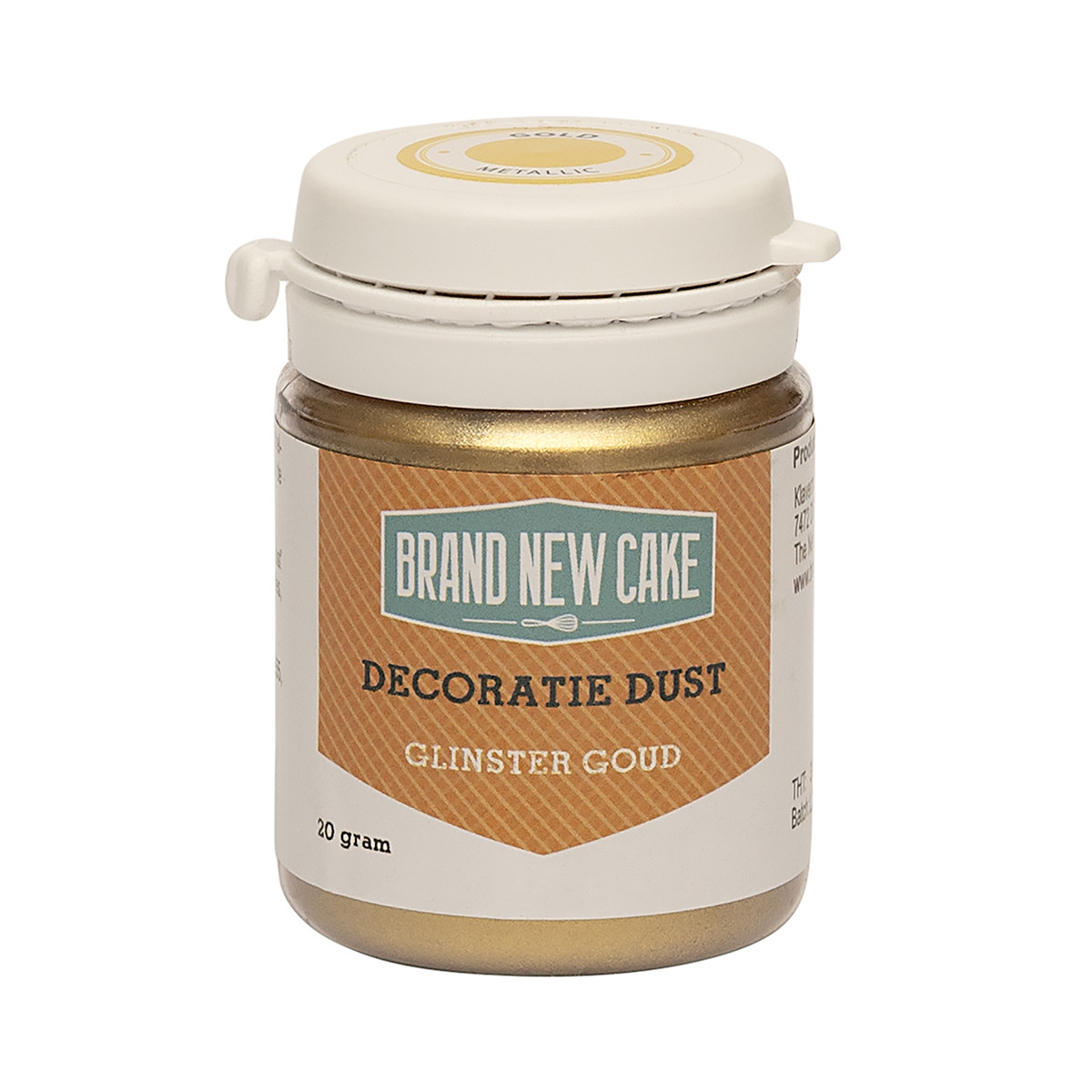 BrandNewCake Decoratie Dust Glinster Goud 20g
