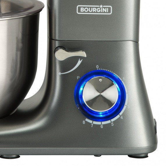 Bourgini Keukenmachine Chef Plus 5,5L Grijs