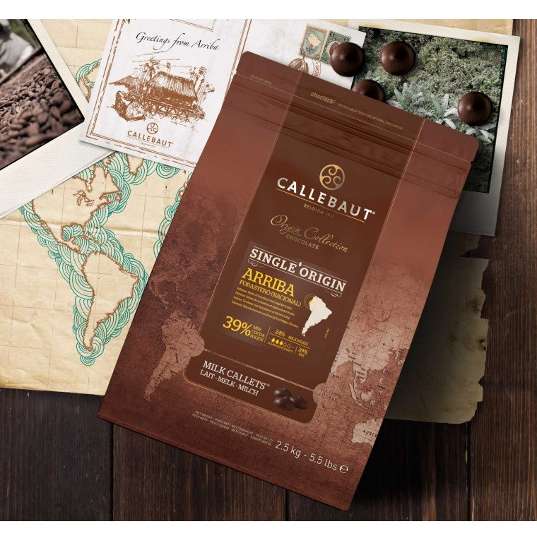 Callebaut Chocolade Callets Melk Arriba (39%) 2,5kg