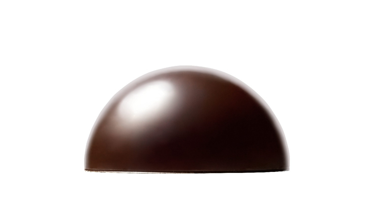 Callebaut Chocoladedecoratie Dark Chocolate Dome Ø65mm 28st.
