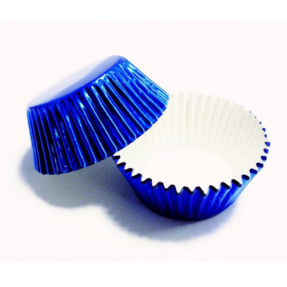 Cupcake Cups PME Metallic Blauw 30 stuks