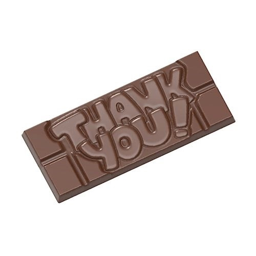 Chocolademal Chocolate World Tablet Thank You (4x) 118x50mm