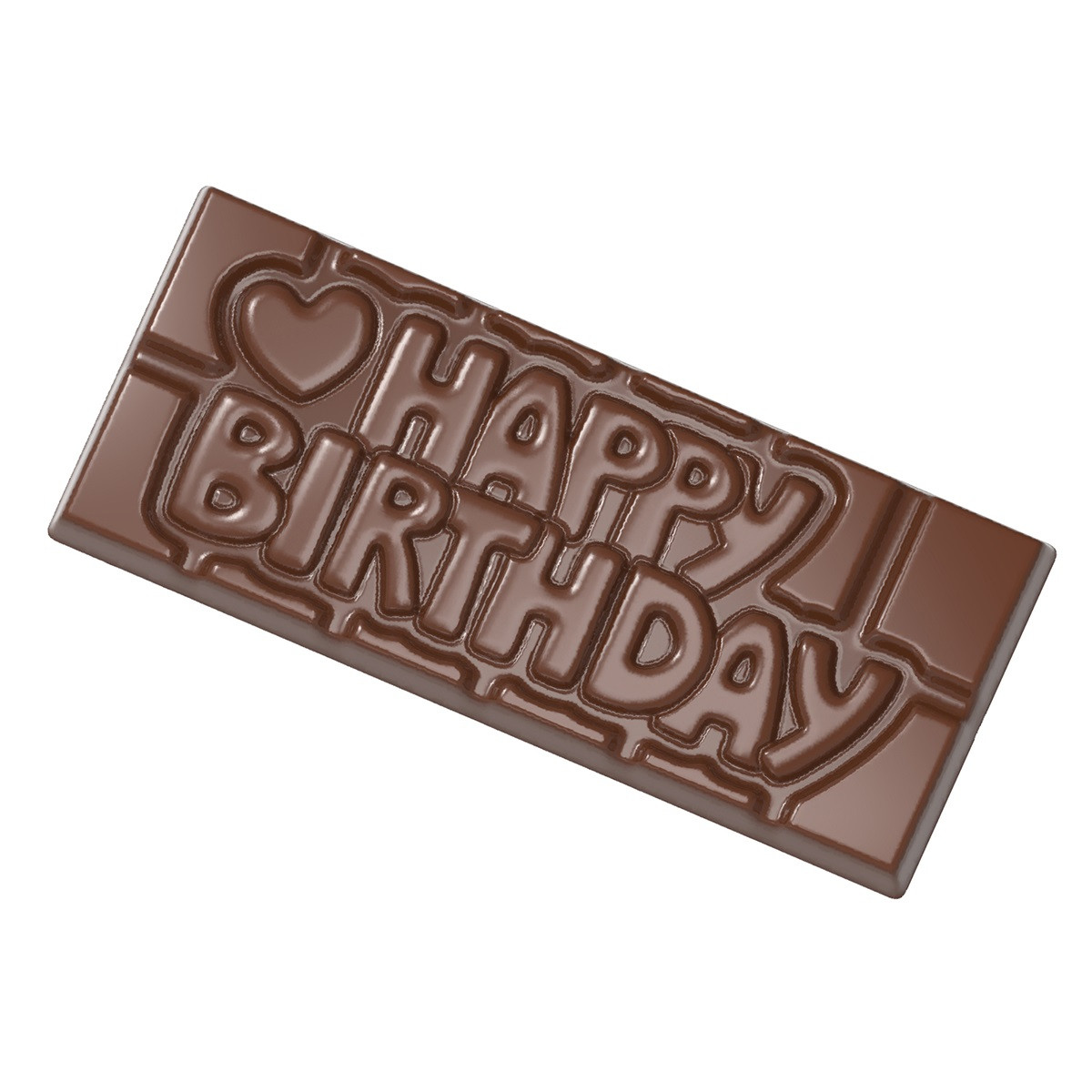 Chocolademal Chocolate World Tablet Happy Birthday (4x)